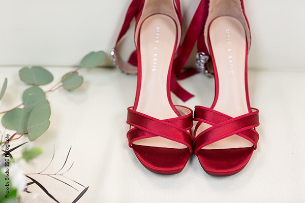 Red bridal heels