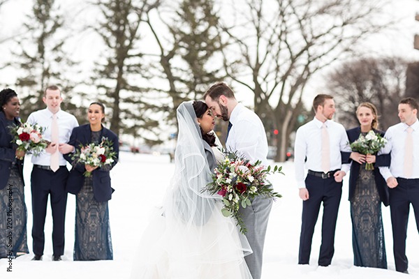 Classic Minneapolis winter wedding