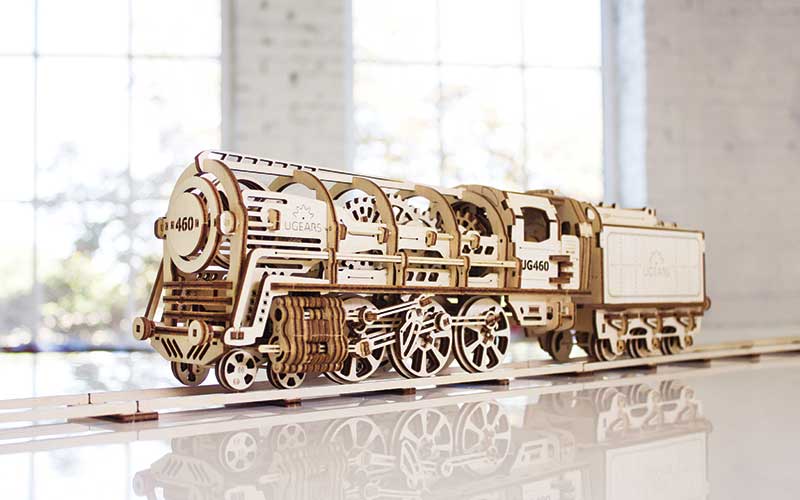 Wooden model train car by The Grommet
