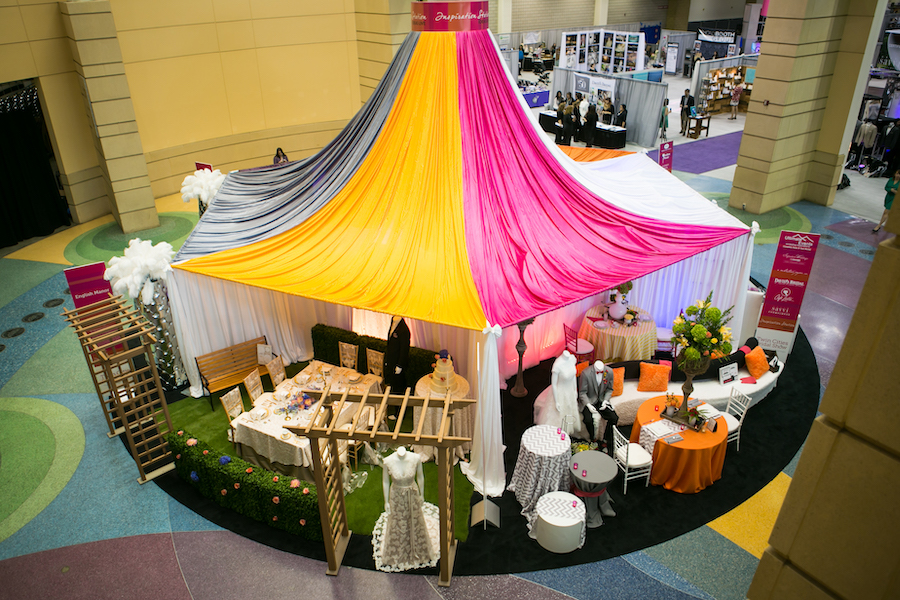 Inspiration Station tent at Twin Cities Bridal Show