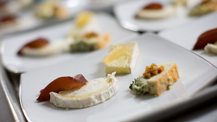 Cheese plate wedding appetizer