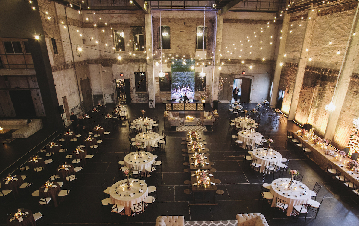 Luxury industrial wedding in Minneapolis at Aria