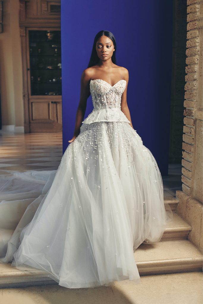 Corset bodice bridal gown 
