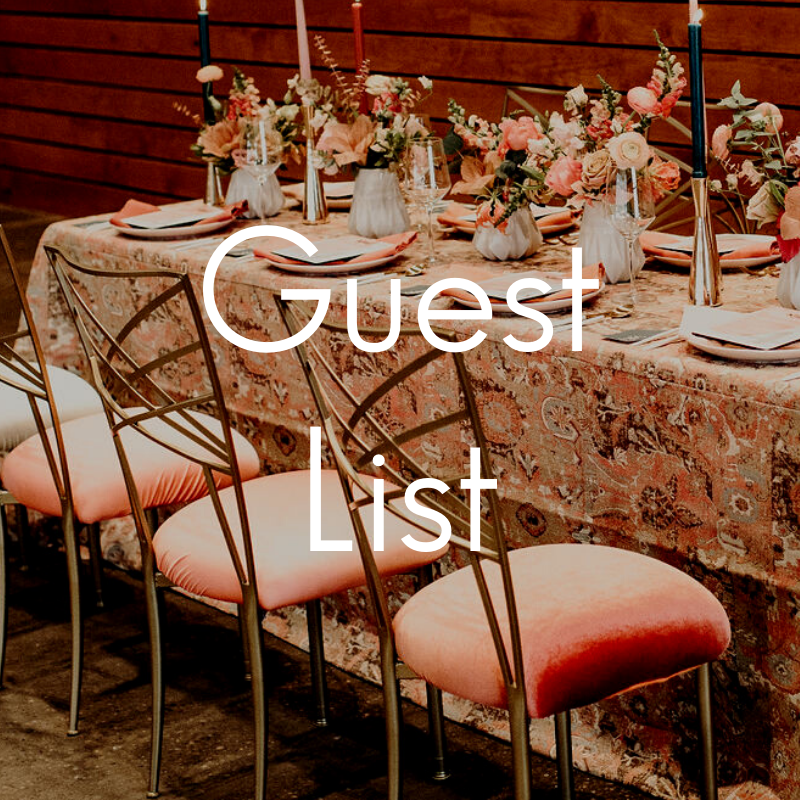 Guest List Checklist Website Photo