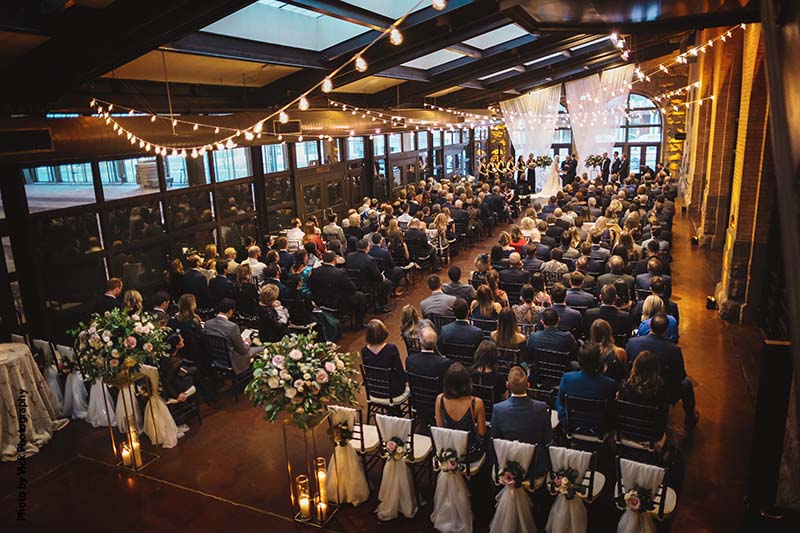 Classy Minnesota ballroom wedding ceremony