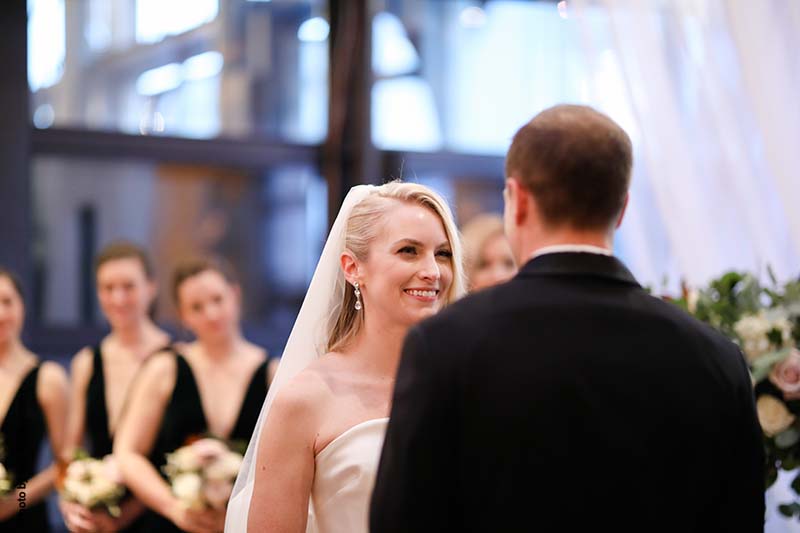 Traditional Minnesota ballroom wedding ceremony