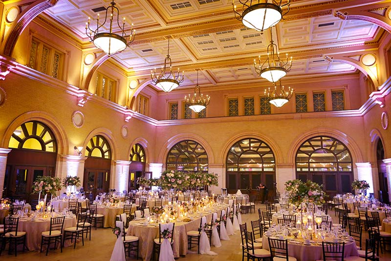 Classic ballroom wedding reception venue