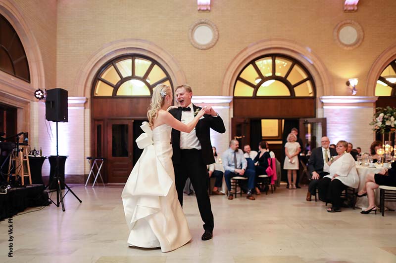 Bride and groom first dance at Minneapolis wedding