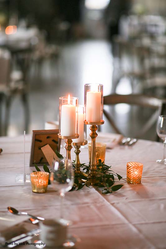 tall gold centerpiece candle holders