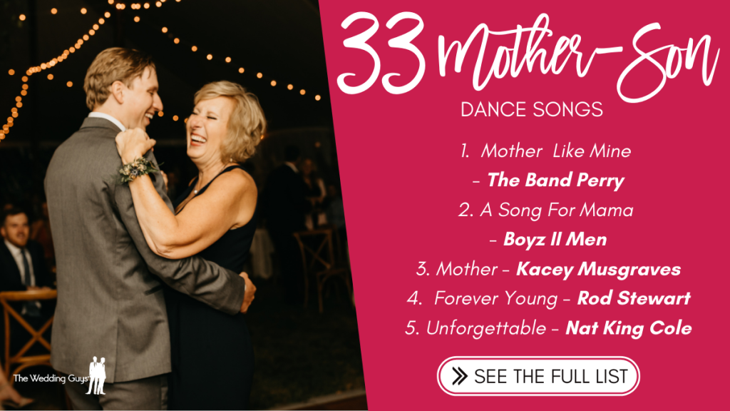 The Best Mother Son Dance Songs - Wedding Maps