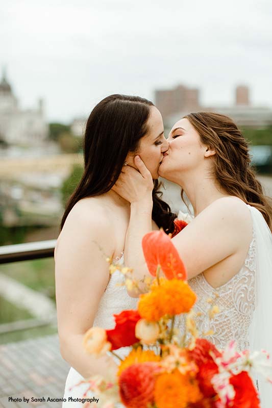 Same sex modern Minneapolis wedding