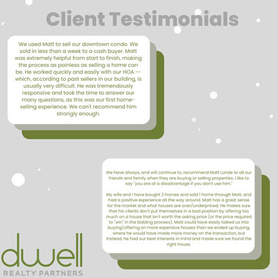 Dwell Realty client testimonials