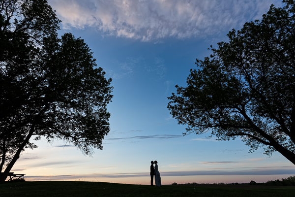 Landscape wedding photography