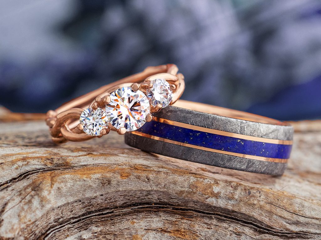 Rose gold engagement ring matching wedding band when buying a wedding band