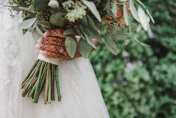 Greenery wedding bouquet