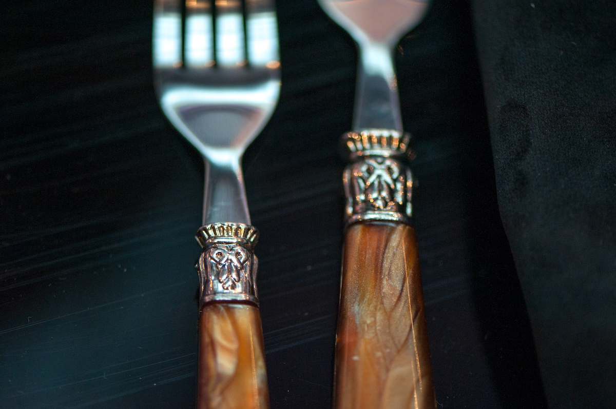 Vintage wooden spoons used for wedding